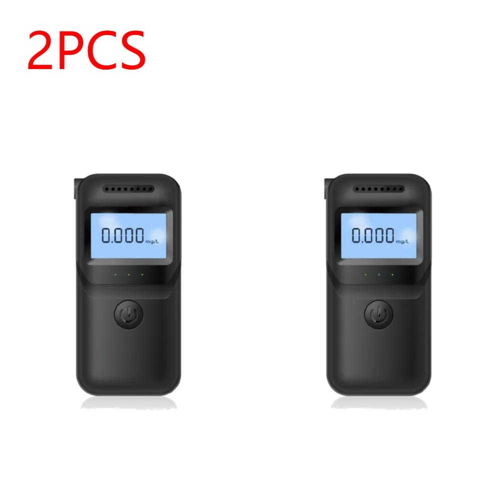 Digital Portable Breathalyzer with 5 Mouthpieces LCD Display Handheld Alcohol Analyzer Drunk Driving Analyzer for Home Party Use
