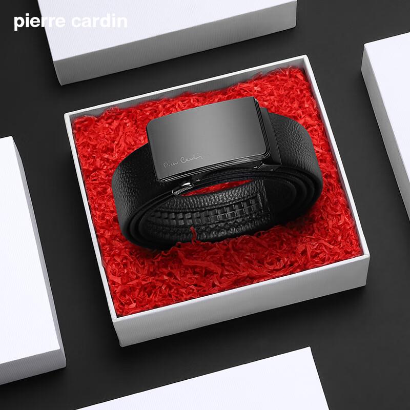Pierre Cardin Мужской кожаный ремень с автоматической пряжкой