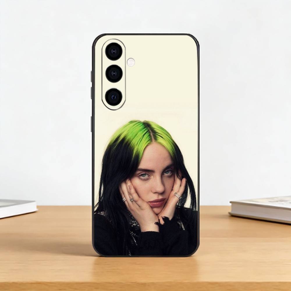 Singer C-BillieS Album Phone Case For Samsung Galaxy A73,A72,A71,A70,A53,A52,A51,Others Soft Black Cover