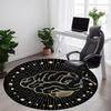 1pc Cerebral Cosmos Office Round Area Rug,  Mat Suitable For Office, Under Office Chairs Bedroom Living Room Home Decor, Room Deco
