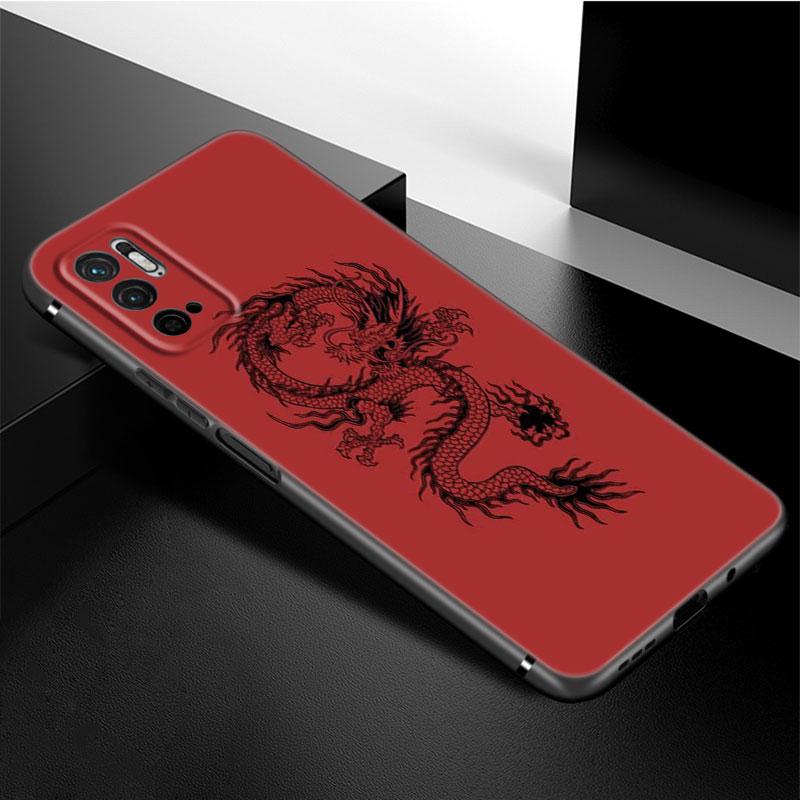 Чехол для телефона с мультяшным драконом для Xiaomi Redmi Note 11 10 9 8 Pro 11T 5G 10T 10S 9S 9T 9i 9C 9A 8T мягкий черный чехол из ТПУ Coque Funda