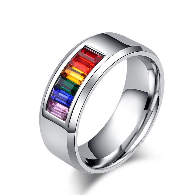 European and American Style Titanium Steel Rings Rings Couples Jewelry Do Not Fade