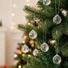 30PCS Transparent Christmas Tree Hanging Pendant Hanging Crystal Ornament  Holiday Festival Party