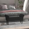 Bench, Bed Bench, Timeless Design, Soft Padding, up to 130 kg, Black, 102 x 36 x 51 cm