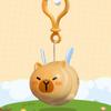 Kapibara Flying Capybara Keychain Kawaii Pull String Capibara Keyring  Bag Hanging
