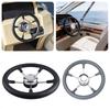 Black Foam Grip Marine Steering Wheel Stainless Steel Destroyer Steering Wheel  Pontoon Boat