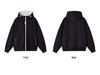 Men's Autumn Winter Color Block Zipper Hoodie - Trendy and Casual Hooded Sweatshirt