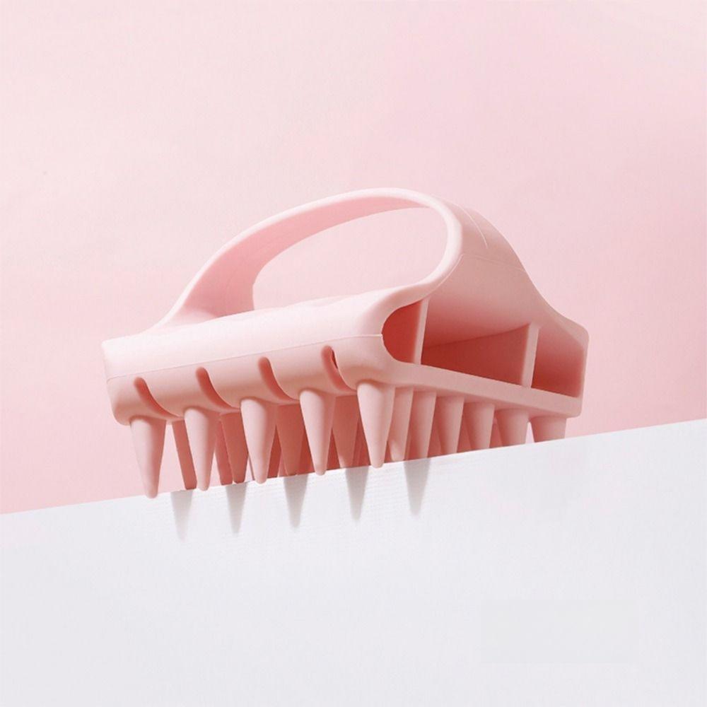 Портативный скраббер для очистки кожи головы Ручная отшелушивающая щетка для волос Все типы волос