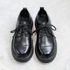Spring And Autumn British College Style Uniform Single Shoes Platform Lace-Up Small Leather Shoes Men'S Work Shoes 65221-T