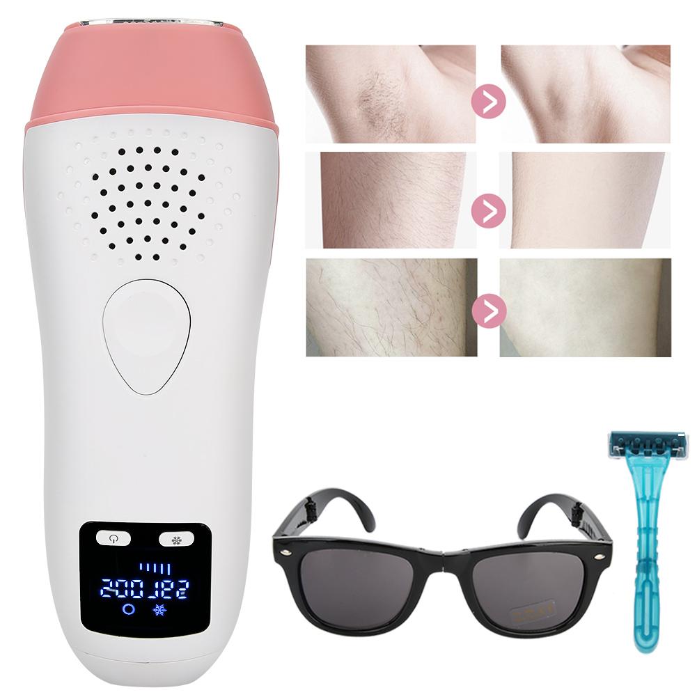 Аппарат для удаления волос IPL на 500 000 вспышек, регулируемый, унисекс, инструмент для удаления волос на теле, вилка США 110 ~ 240 В