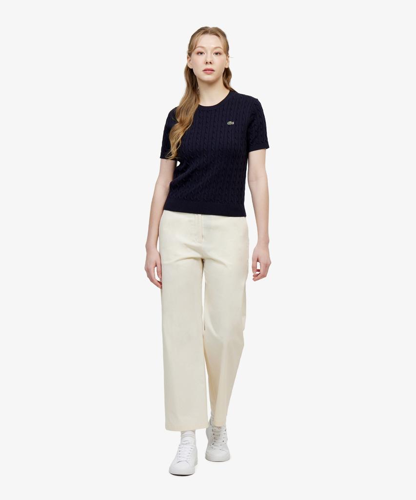LACOSTE Женские прямые летние брюки Hf020E-56G S7G