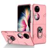 Применимо к чехлу для складного мобильного телефона Huawei P50PocketS с кольцом-подставкой Mecha, противоударный защитный чехол для P50pocket