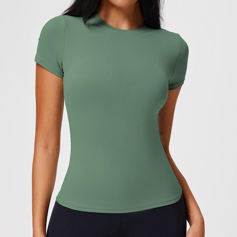 Womens Summer Yoga T Shirt With Breathable Fabric For Running And Fitness Practice