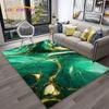 Роскошный черный, зеленый, золотой цвет, мраморный 3D ковер, ковер для дома, гостиной, дивана, коврик для декора, детский коврик, нескользящий напольный коврик