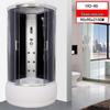 Home Shower Room with Wet/Dry Separation & Fan-Shaped Sliding Door