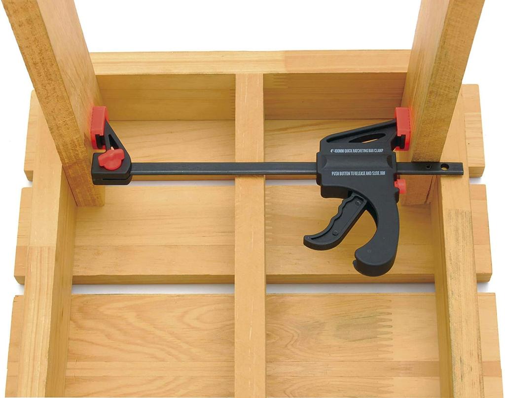 Takagi Hobby Quick Bar Clamp Black 100mm Set of 2 Sanjo работает просто сжимая зажим Деревообрабатывающее оборудование DIY Vise Fixing Hardware HQB-100-2P