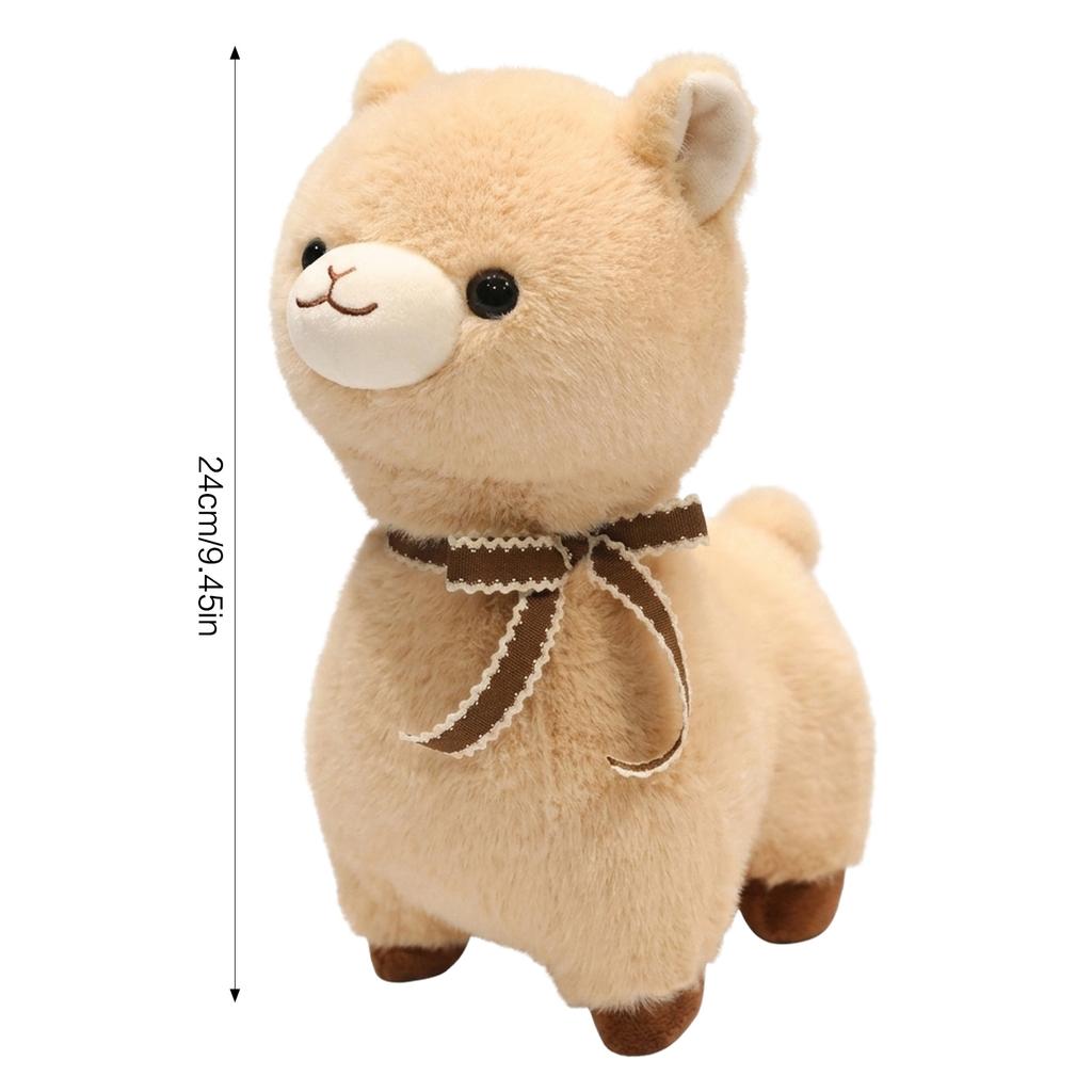 Alpaca Plush Toy Stuffed Animal Decor Ornament Soft Realistic Design
