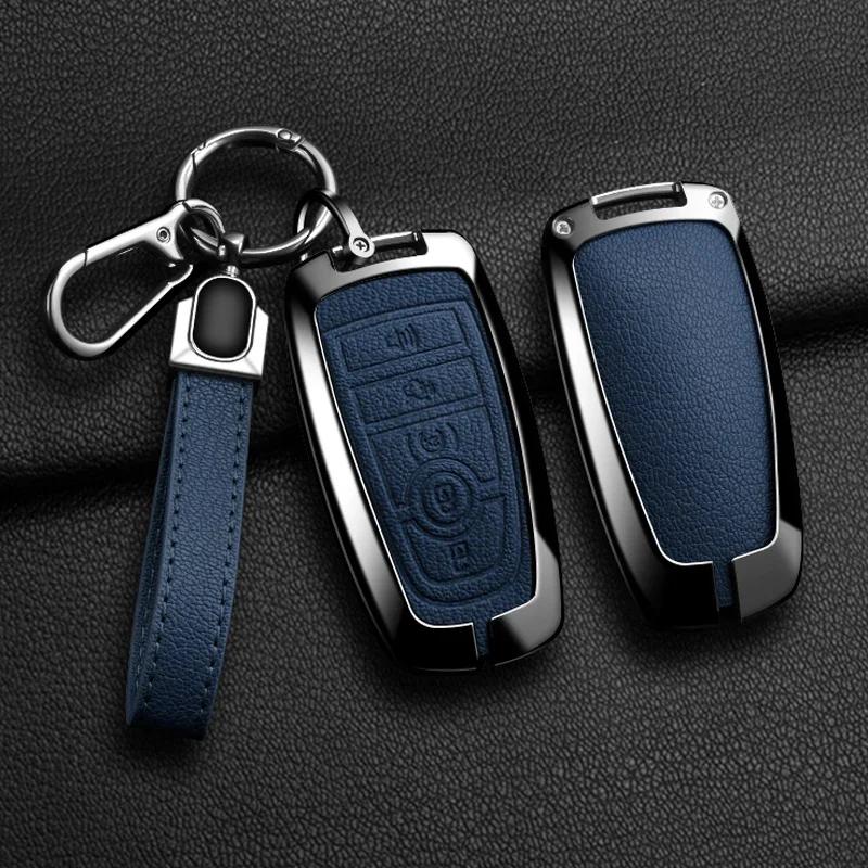 Car Sticker 2026 Hot For Ford New Alloy Style Car Key Case Cover Shell For Ford Maverick Focus Edge Explorer Expedition Everest