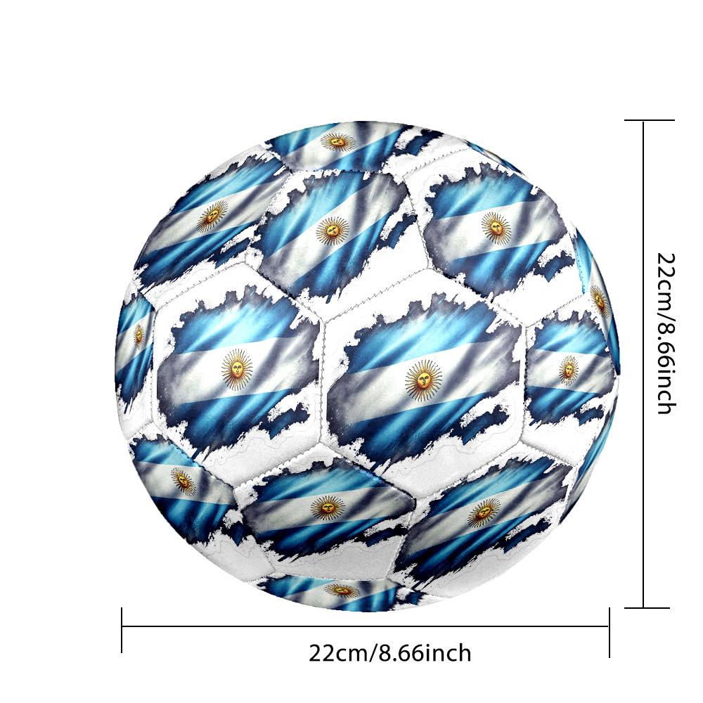 1pc Argentina Celebration Size 5 Soccer Ball, Suitable for Practice Matches/tournament Training,Lightweight and Durable gt70720