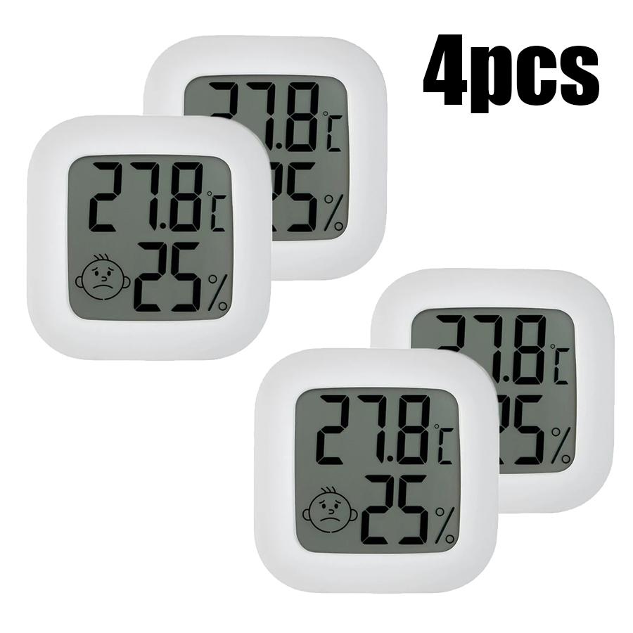ЖК Цифровой Термометр Гигрометр Домашний Комнатный Измеритель Температуры Влажности Датчик Шкала Метеостанция для Дома Комнаты Ребенка