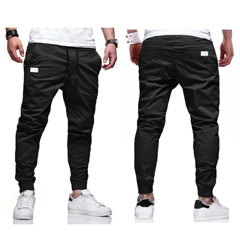 Men's Casual Sports Pants Sweatpants Male Jogger Cargo Harem Pencil Pants Trousers Multi-pocket Sweatwear