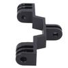 Dual Twin Head Motion Camera Mount Adapter Double Stand Adapter Bracket Aluminum Alloy for GoPro