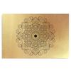 Feeby Canvas print, Gold geometric mandala motif