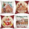 New Christmas Pillowcase Creative Cookie Combination Living Room Sofa Bedroom Cushion Pillow Pillow