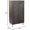 Armoire - DKD HOME DECOR - Bois de manguier - 2 portes - 70x45x142 cm - Montage facile