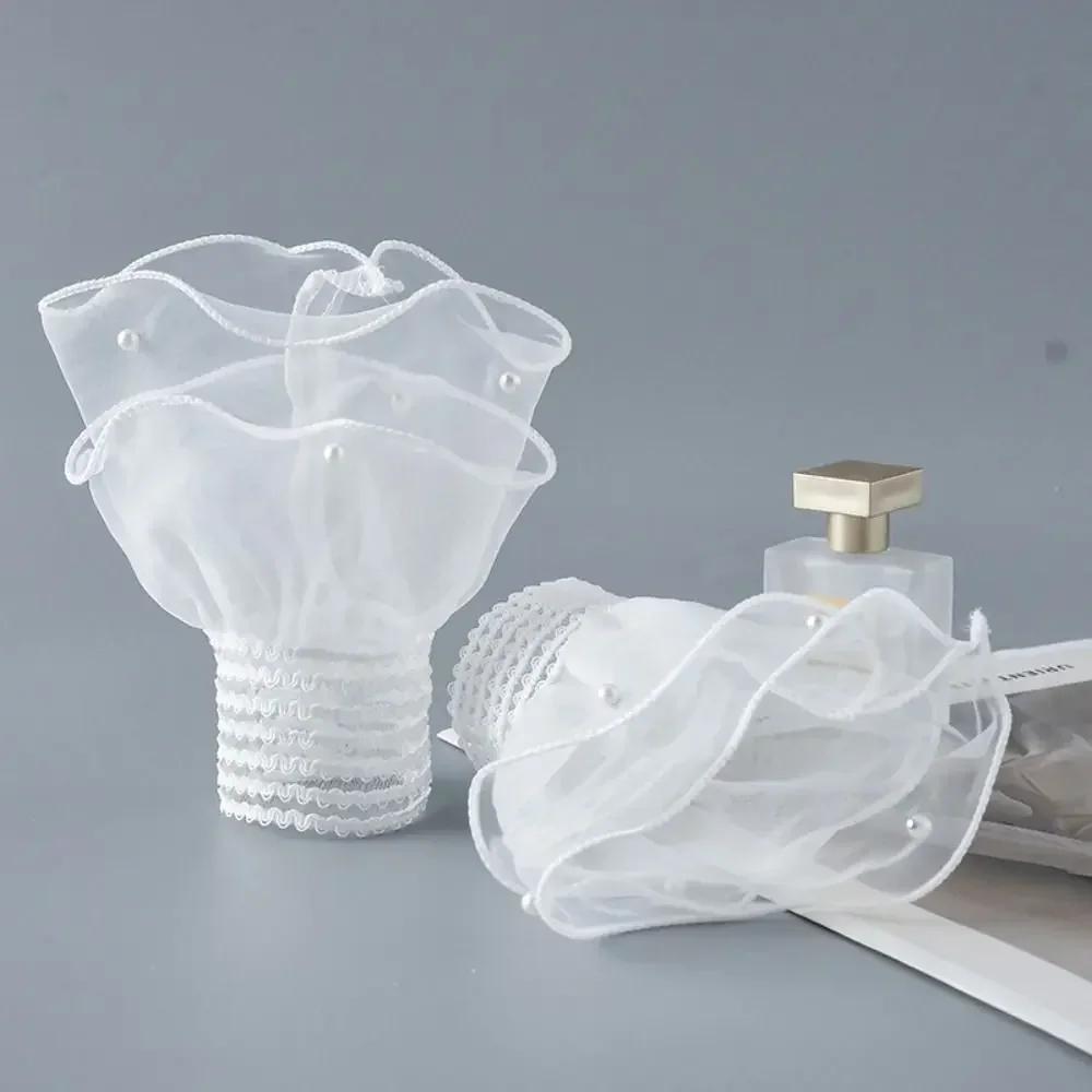 Тюль для нейл-арта, фотоперчатка, накладная плиссированная манжета, реквизит для маникюрной фотографии, дисплей для типсов, рукав, модные аксессуары