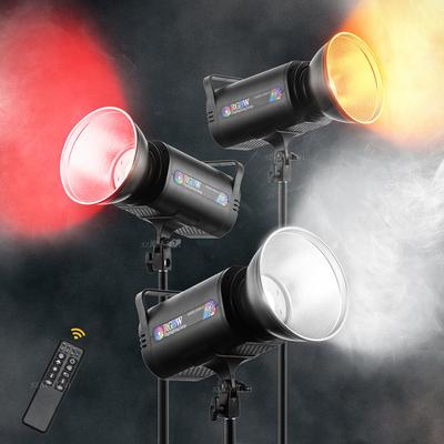 RGB светодиодный видеосвет 1700K-12000K дневной свет COB свет вспышка стробоскоп для наружной съемки/студии/видеозаписи
