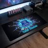 Everton FC Custom Large Mouse Pad, Personalized Name Text Print, Football Logo Non‑Slip Desk Mat Gaming Gift