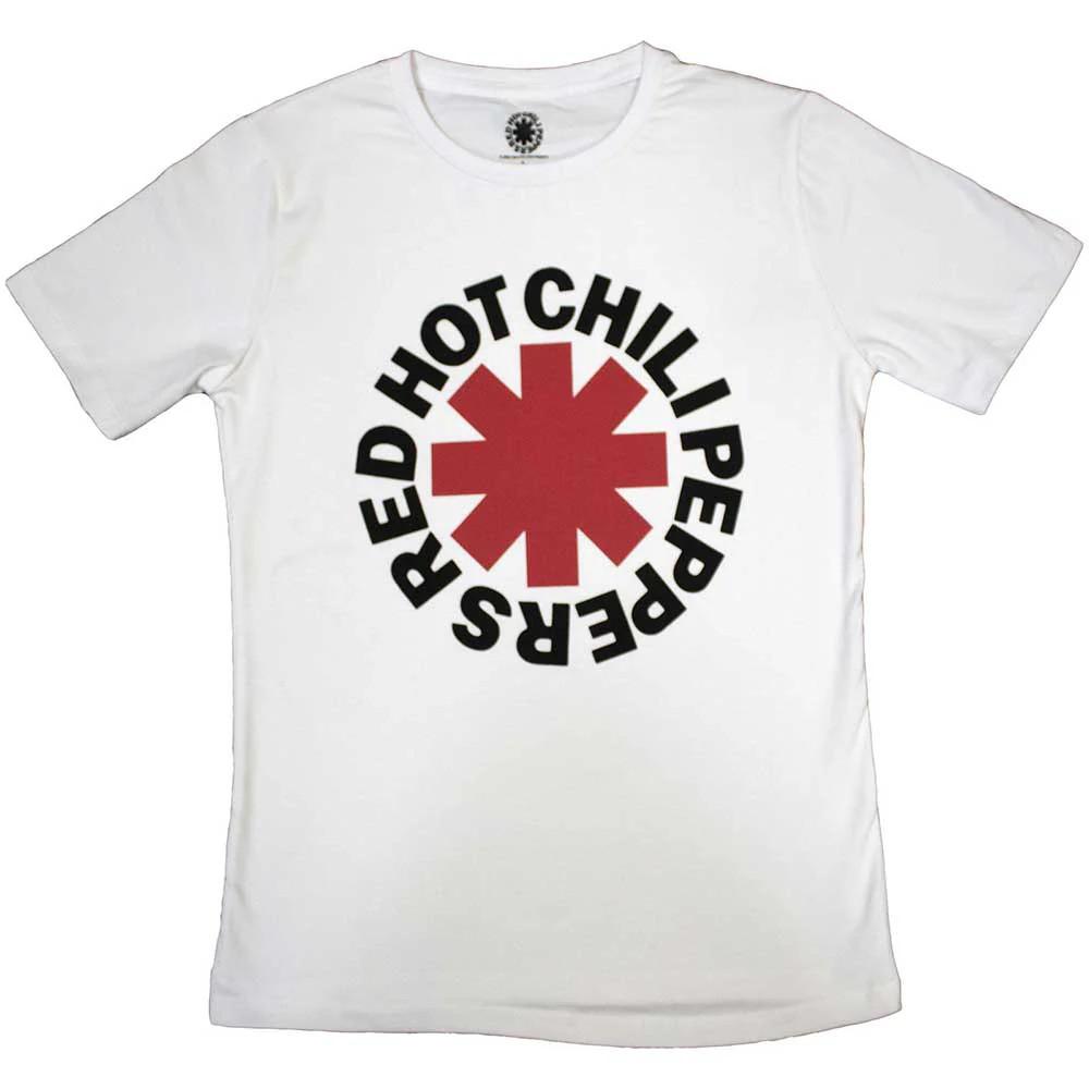 Женская футболка Red Hot Chili Peppers Классическая Белая со Звездочкой (M)