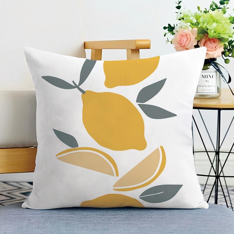 Morandi Simple Printed Decorative Pillowcase Bedroom Living Room Square Cushion Pillow Case