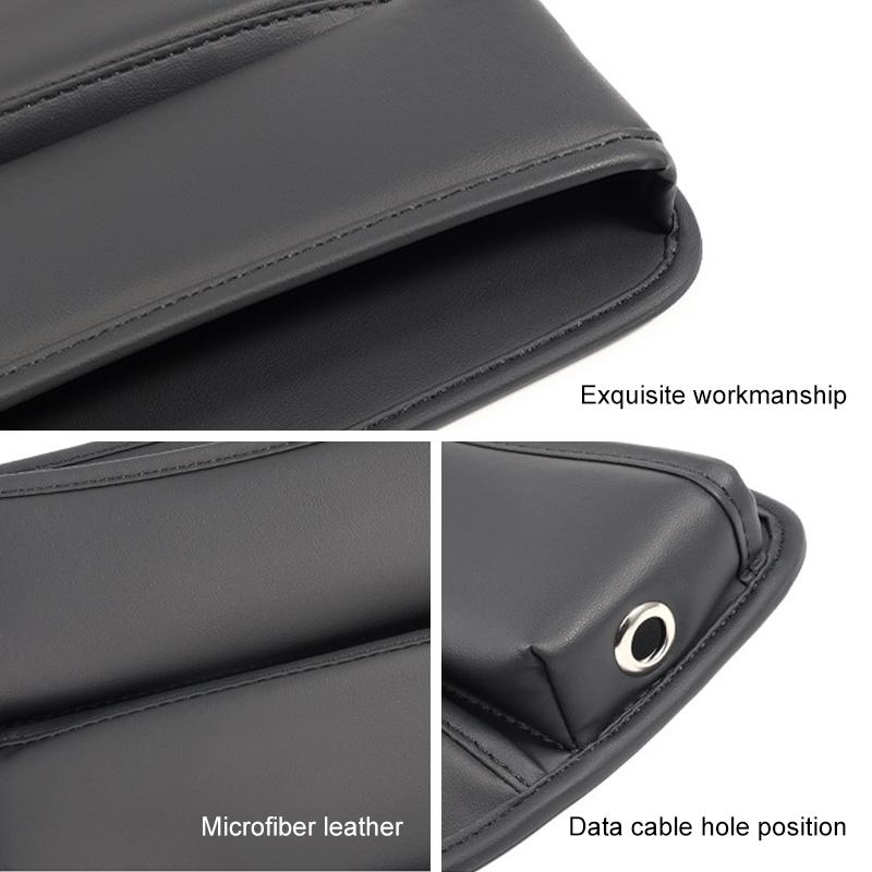 Car Seat Gap Organizer Storage Box PU Leather Accessories For BMW E60 E90 F30 E70 G30 G20 1 2 3 5 6 7 Series X1 X2X3X4 X5 X6 X7 DLS0