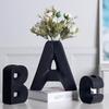 1/3 шт. Черная ваза, цветочная утварь, контейнер для сухоцветов, настольные украшения, ваза с буквами, современная ваза в форме ABC, скандинавская, 3 стиля
