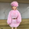 Плюшевое пальто ручной работы, шапки, повседневная одежда, меховое платье, комплект для куклы 29~32 см, мужская/женская кукла/кукла 1/6