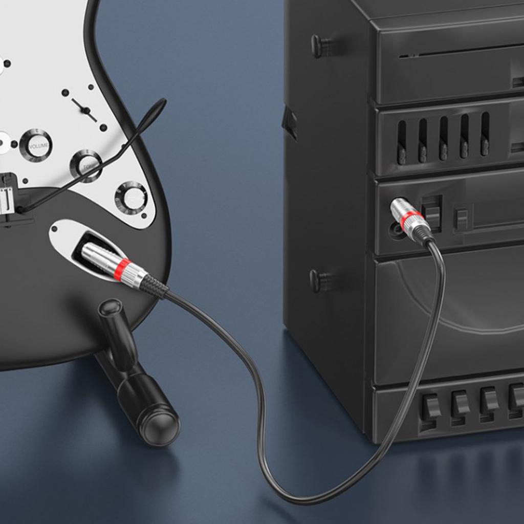 Профессиональный 6,35 мм мужской-мужской стерео аудио кабель усилитель гитарный соединительный шнур для усилителей микшеров гитар