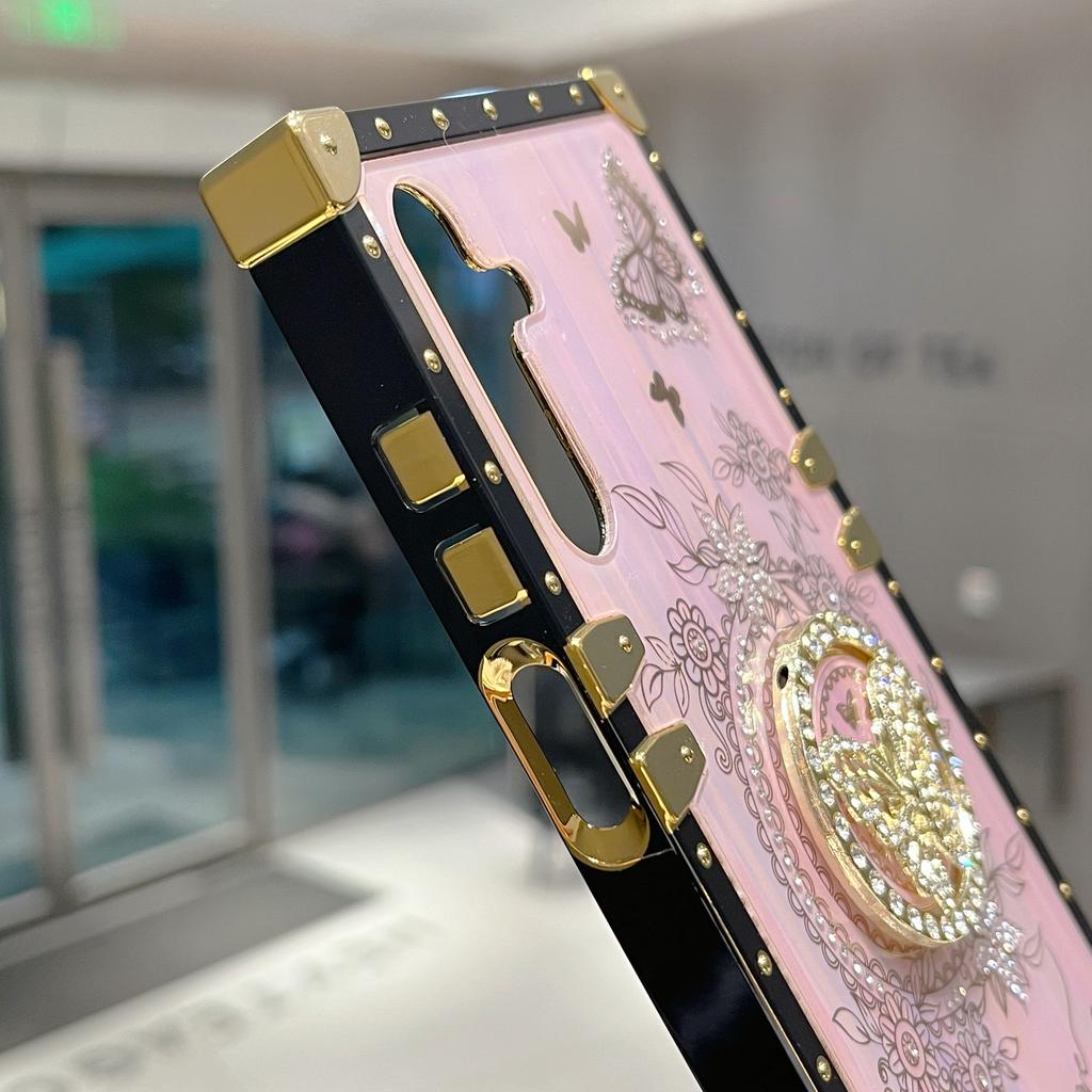 Чехлы для Samsung Galaxy A36 5G/A56 5G с украшением из страз и рисунком бабочек, из ТПУ+ПК