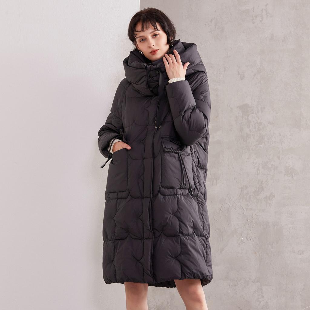 Winter Season 90% Duck Down Mid-Length Down Jacket
