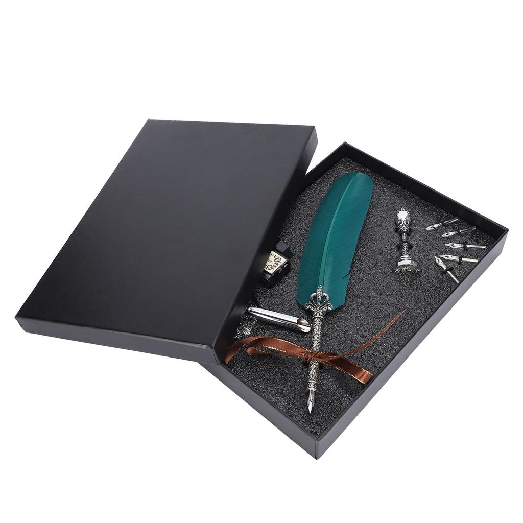 Набор гусиных ручек для письма, штамп для учеников и учителей, старинная каллиграфия, винтажный подарок