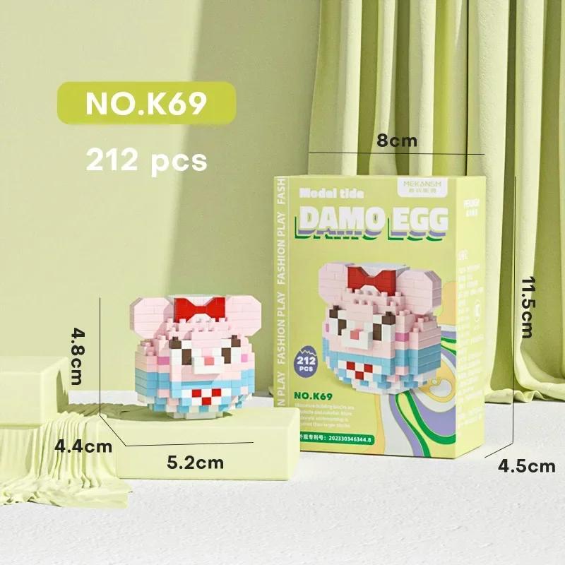 Стич ЛинаБелл Хелло Китти Sanrio Строительные Блоки Damo Яйцо Мультяшные Фигурки Кирпичики Детские Конструкторы Модель Подарок