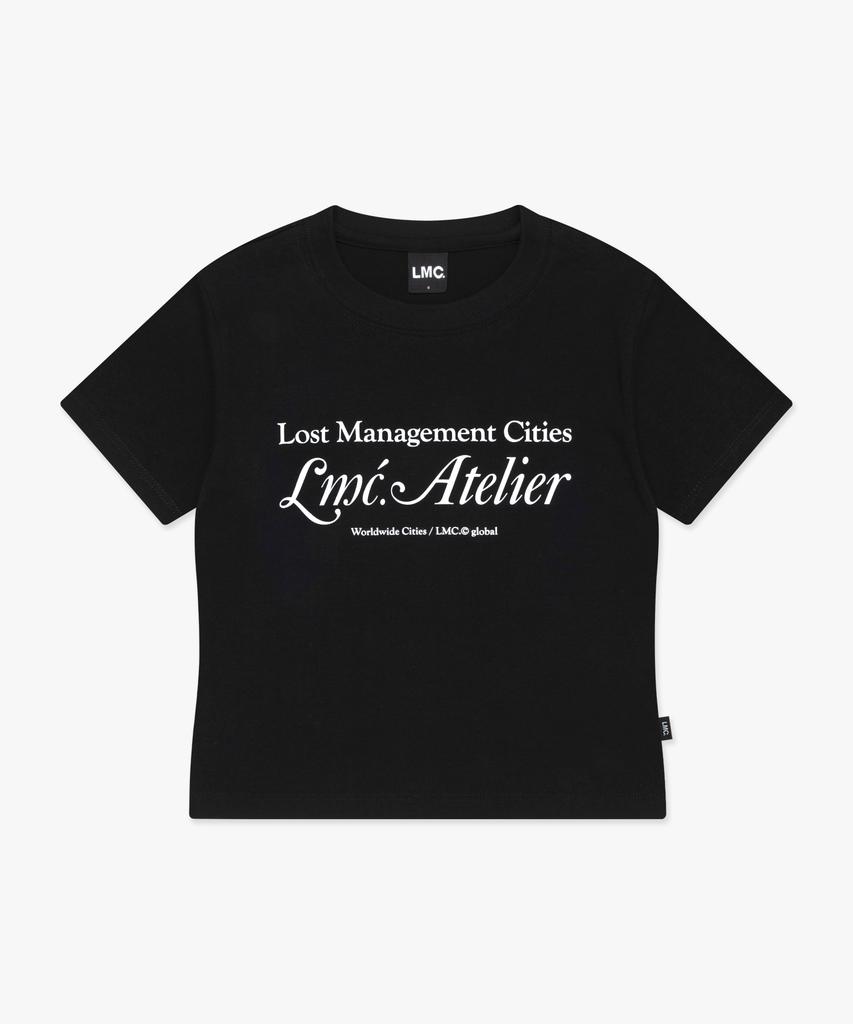 LMC Wm Lmc Atelier Укороченная футболка Slim Черная