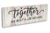 Inkdotpot Stretched Canvas Quotes Wall Art Decor, Together We Built A Life We Love Wall Decor-twoRustic Wall Art Sign