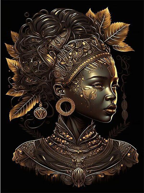 Diamond Painting New Arrivals African Woman Diy Full Square Round Drill Rhinestone Embroidery Girl Mosaic Cross Stitch Kits Wall Decor FG1914