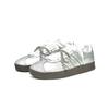 Adidas VL COURT 2.0 Shopping Bag, Trendy Silver Steps Lightweight And Breathable Low top Skateboard Shoes Unisex Silver ID6015(Team1031-)