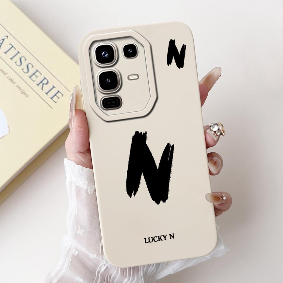 Чехол для Infinix Note 50 4G X6858 Милый чехол с счастливыми буквами Мягкий ТПУ чехол для телефона Для Infinix Note 50 Pro Plus 50X 5G Note50 Fundas