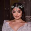Handmade Rhinestone Bridal Headpiece: Wedding Hair Accessory & Forehead Chain