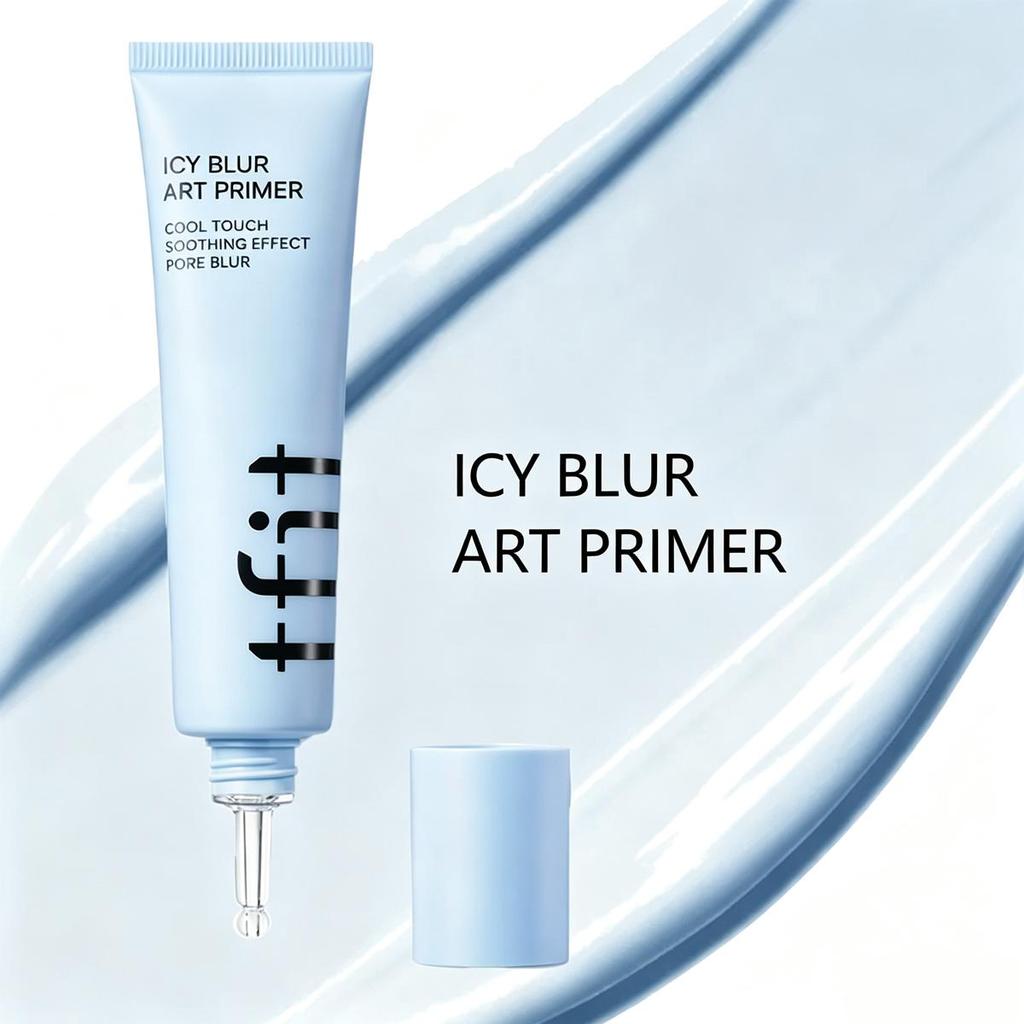 TFIT ICY BLUR ART PRIMER 30ml, Refreshing Cooling Texture, Soft Blur Pores, Soothe Skin Discomfort, Korean Cosmetics, Korean Makeup