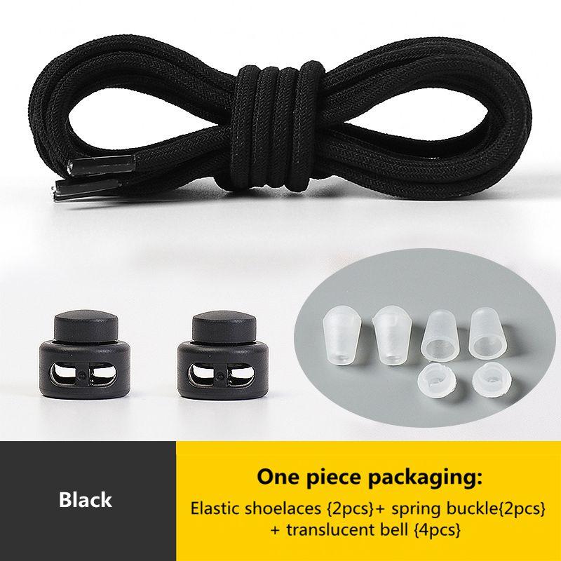 № 8. Шнурки с пружинным замком без завязок. Эластичные шнурки. Кроссовки для детей и взрослых. Быстрые шнурки для обуви. Круглые шнурки без завязок.
